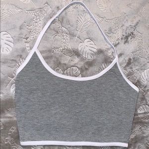 Grey crop top